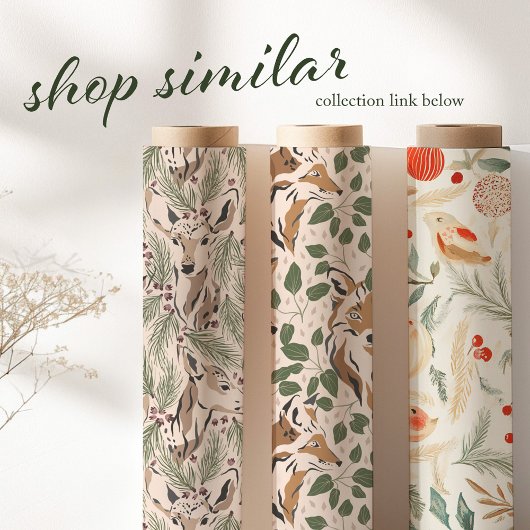 Papier Cadeau Forêt Abstraite