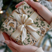 Papier Cadeau Forêt Abstraite