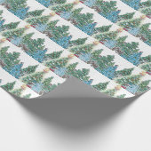Papier Cadeau Forêt d'arbres de Noël (Coin)