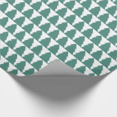 Papier Cadeau Forêt d'arbres de Noël (Coin)