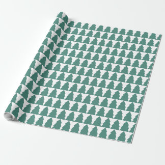 Papier Cadeau Forêt d'arbres de Noël