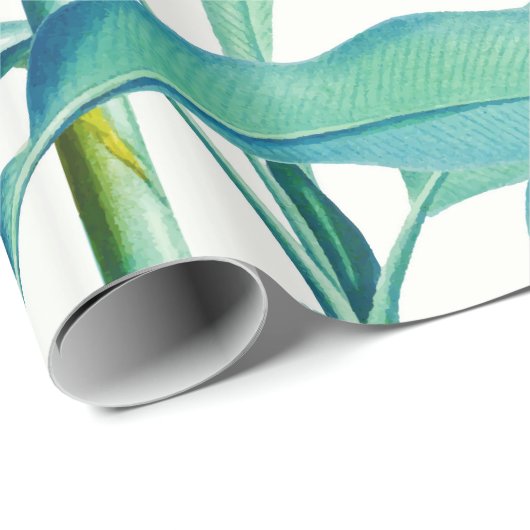 Papier Cadeau Forêt de banane (Coin rond)