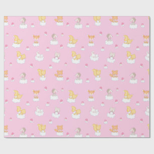 Papier Cadeau Forêt de bébé