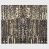 Papier Cadeau Forêt de Birch Nature (Plat)