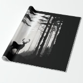 Papier Cadeau Forêt de cerfs faune (Déroulé)