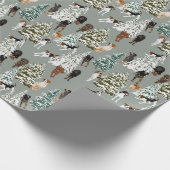 Papier Cadeau Forêt de Coonhound (Coin)