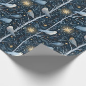 Papier Cadeau Forêt de l'oiseleur au clair de lune (Coin)