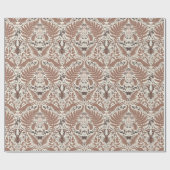 Papier Cadeau Forêt de mousse de Mocha/Bois et plantes (Plat)