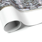 Papier Cadeau Forêt de Noël en papier artisanat ou (Coin rond)