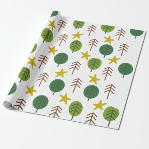 Papier Cadeau Forêt de Scandi