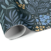 Papier Cadeau Forêt d'hiver (Coin rond)