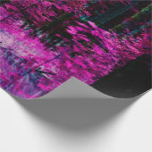 Papier Cadeau Forêt d'imaginaires mystique avec feuilles d'arbre (Coin)