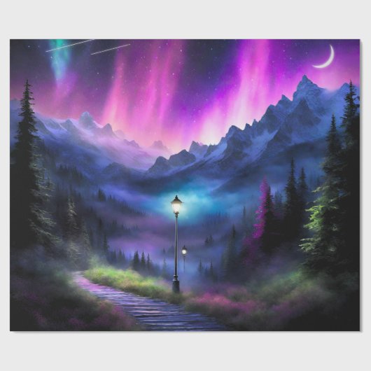 Papier Cadeau Forêt enchantée (Plat)