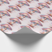 Papier Cadeau Forêt Enchantée Champignons Iridescents (Coin)