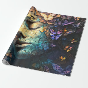 Papier Cadeau Forêt enchantée de la déesse papillon (7)