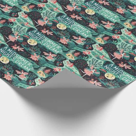 Papier Cadeau Forêt Enchantée : Fée Whimsical (Coin)