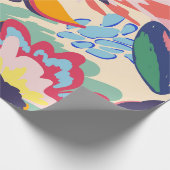 Papier Cadeau Forêt et rose (Coin)