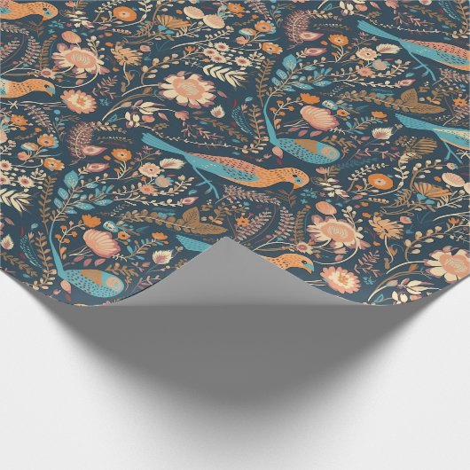 Papier Cadeau Forêt Florale (Coin)