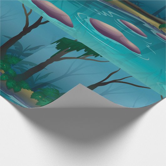 Papier Cadeau Forêt foncée