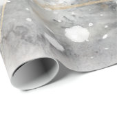 Papier Cadeau Forêt Forêt Neige (Coin rond)