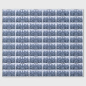 Papier Cadeau Forêt hivernale magique - coutume (Plat)