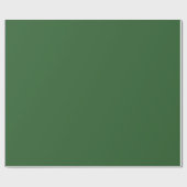 Papier Cadeau Forêt moderne vert plaine couleur solide (Plat)