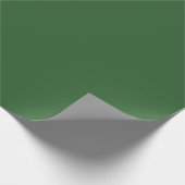 Papier Cadeau Forêt moderne vert plaine couleur solide (Coin)