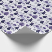 Papier Cadeau Forêt neigeuse Purple Papier d'enveloppement de No (Coin)