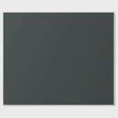 Papier Cadeau Forêt-Noire Vert couleur solide (Plat)