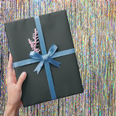 Papier Cadeau Forêt-Noire Vert couleur solide