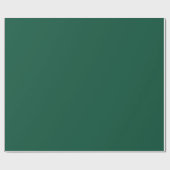 Papier Cadeau Forêt solide vert foncé (Plat)