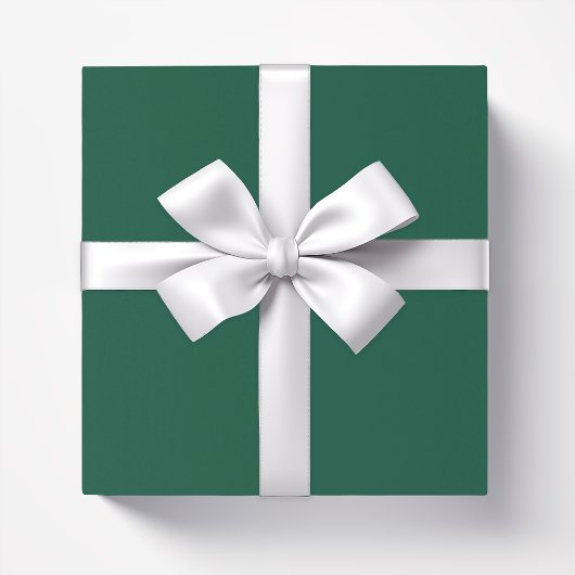 Papier Cadeau Forêt solide vert foncé