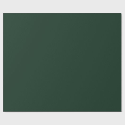 Papier Cadeau Forêt solide vert foncé (Plat)