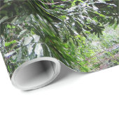 Papier Cadeau Forêt tropicale hawaïenne (Coin rond)