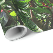 Papier Cadeau Forêt tropicale hawaïenne (Coin rond)