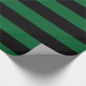 Papier Cadeau Forêt Vert noir rayures XL Motif V (Coin)