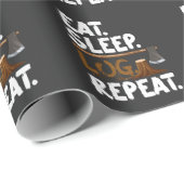 Papier Cadeau Forêts forestières à prix pour les forestiers de b (Coin rond)