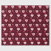 Papier Cadeau Forever Love Red Hearts (Plat)