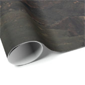 Papier Cadeau FORMATION DE ROCHES Brown ET GRIS (Coin rond)