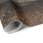 Papier Cadeau Formation de roches Brown et grises (Coin rond)