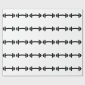 Papier Cadeau Formation d'haltère d'haltère (Plat)