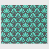 Papier Cadeau Forme de coquille Art déco (Plat)