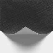 Papier Cadeau Forme d'hexagone noir (Coin)