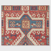 Papier Cadeau Forme du Sud-Ouest à crochet blanc  (Plat)