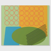 Papier Cadeau Formes Abstraites (Plat)