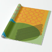 Papier Cadeau Formes Abstraites (Déroulé)