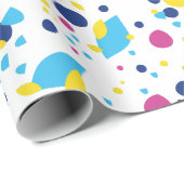 Papier Cadeau Formes abstraites colorées. (Coin rond)