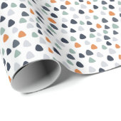 Papier Cadeau Formes Boho pour Bébé (Coin rond)