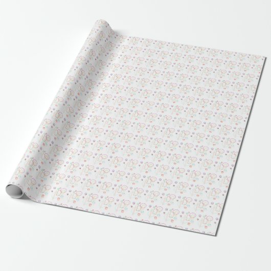 Papier Cadeau Formes Colorées (Déroulé)