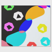 Papier Cadeau Formes colorées (Plat)